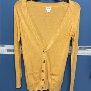 Mustard cardigan. Worn once